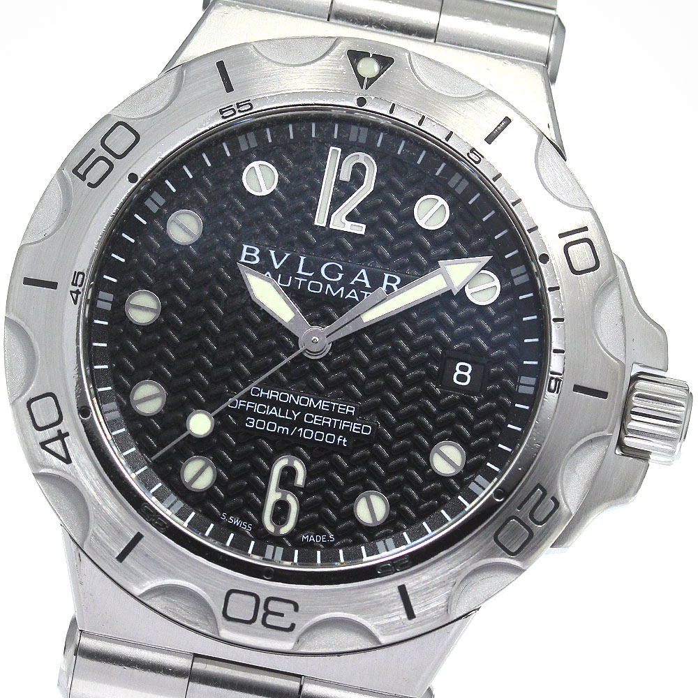ブルガリ BVLGARI DP42SSD ディアゴノ スクーバ アクア デイト 自動巻き メンズ _824223【中古】