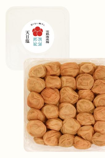 【無添加 梅農家119年目】梅ボーイズ 紀州南高梅 ミネラル豊かな天日塩だけで漬けた梅干し 1年熟成(塩分18%)1000G / 天然塩/白干し梅/しらぼし/すっぱい/甘くない/完熟梅/和歌山