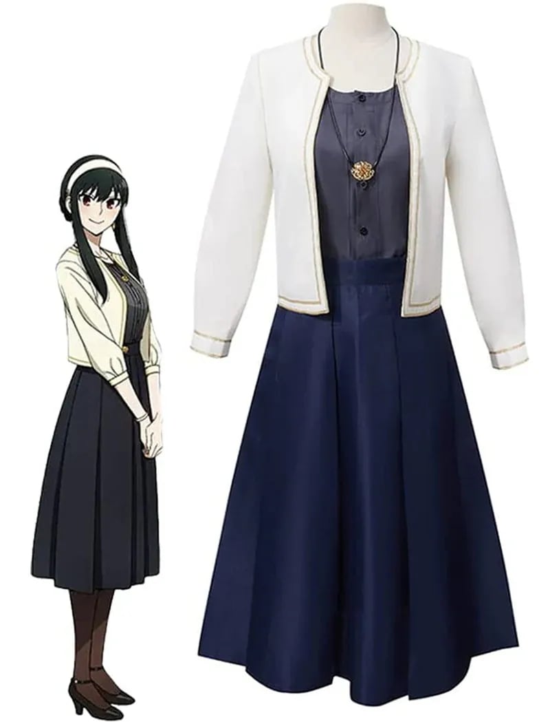 SPYFAMILY スパイファミリー ヨルフォージャー コスプレ 衣装 日常服 ウィッグ追加可ワンピース