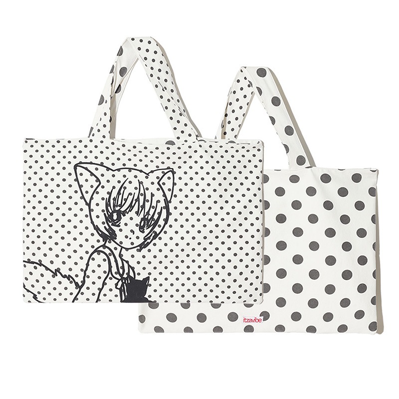 CAT GIRL DOT REVERSIBLE BAG