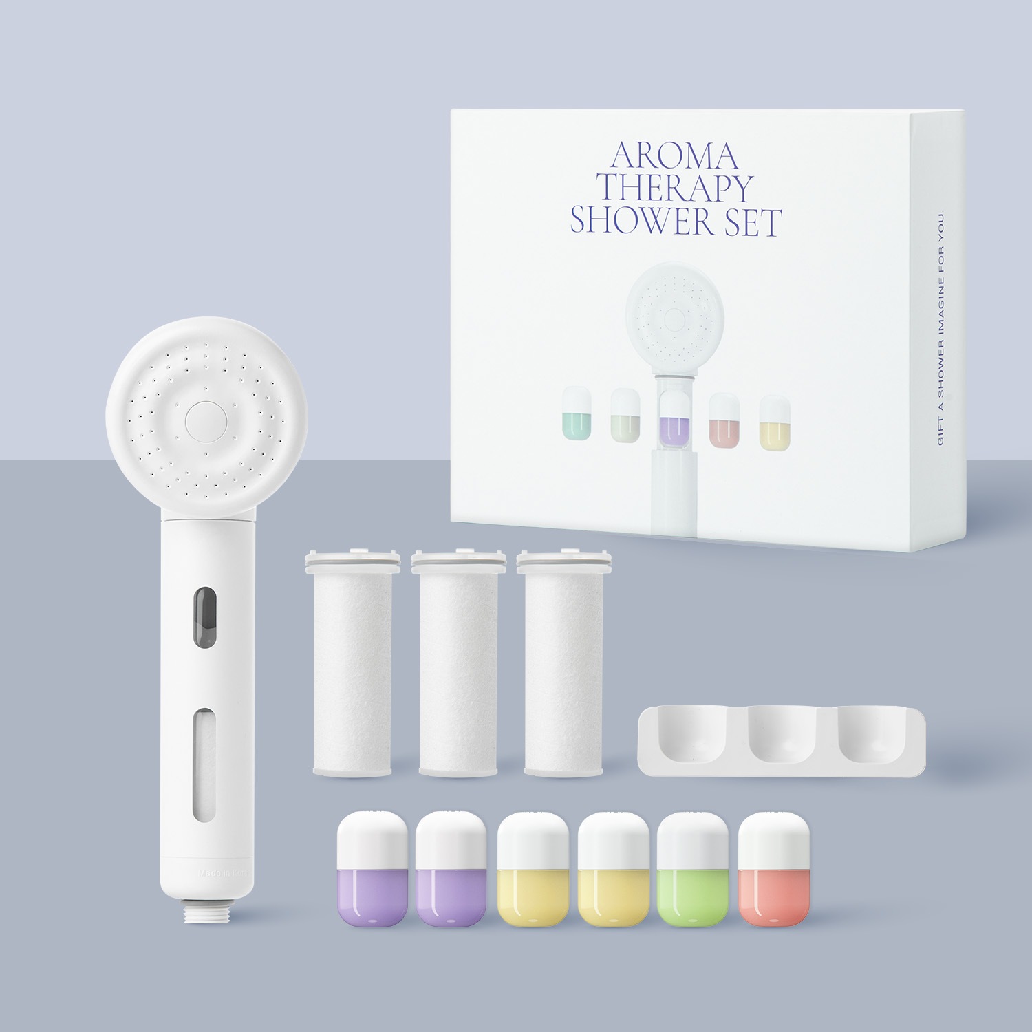 [公式] アロマテラピーセット シャワーヘッド ギフトセット ビタミンカプセル 塩素除去 頭皮ケア 乾燥肌 敏感肌 ヘアケア 保湿ケア 肌ケア 保湿 浄水 シャワー ビタミンC 8,663円