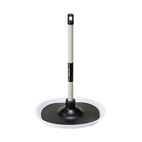 （まとめ） テラモトトイレのつまりとりFIT ワイド（節水便器対応） 短柄トレイ付 CL-421-080-0 1個 (×3セット)