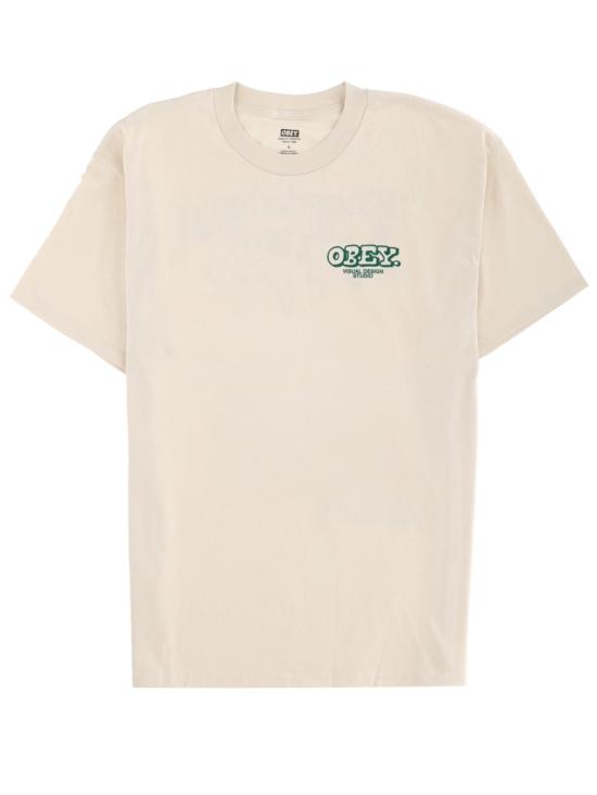 OBEY Men T-Shirts 165264201 CREAM YELLOW