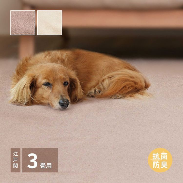 ラグマット ペット対応 3畳 176×261cm 江戸間 おしゃれ 抗菌 防臭 爪引っかかり防止 日本製