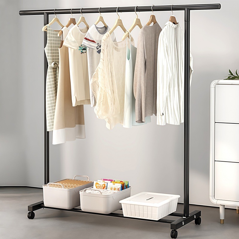 ハンガーラック パイプハンガーラック 洋服ラック ハンガーポール パイプハンガー 洋服掛け おしゃれ メッシュ棚付き スチール製 組立簡単 防サビ 防水 耐腐食性 物干しスタンド コー22