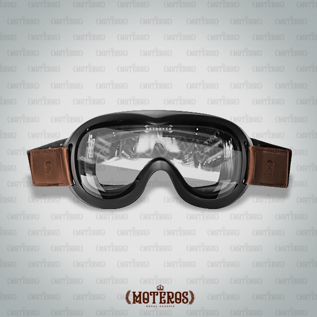 オートバイ スキー ウィンドブロック ゴーグル GOGGLE MOTORCYCLE - Black