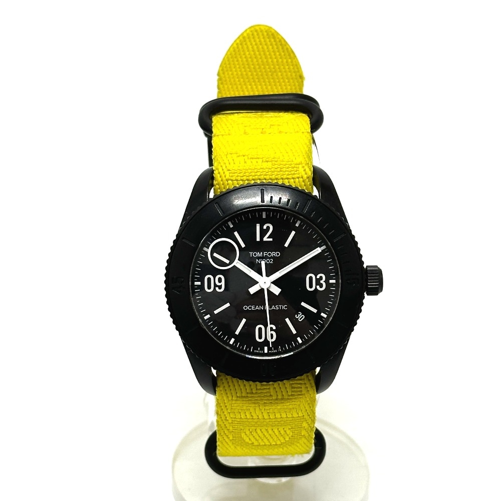 腕時計 N.002 オーシャンプラスチック スポーツ タイムピース 自動巻き SS ブラック