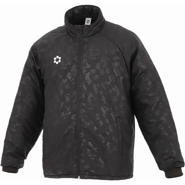 スフィーダ フットサルウエア SA-24852 BLK BP パデッドフルジップジャケット M ブラック