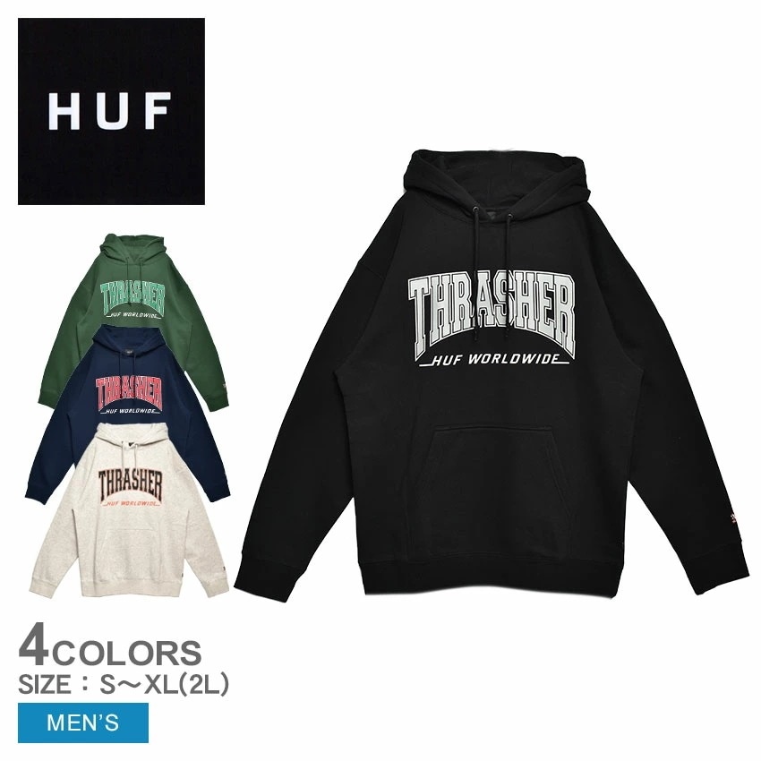 P/O HOODIE PF00563 メンズ ウェア トップス フーディ 長袖 ロングスリーブ ストリート シンプル ロゴ プリント バックプリント あったかい 裏起毛 黒 白 紺 緑
