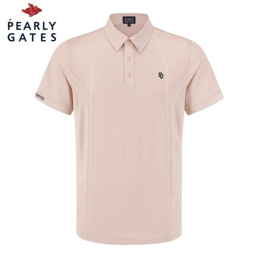 (Paris Gates) メンズロゴメッシュミックスカラー半袖Tシャツ