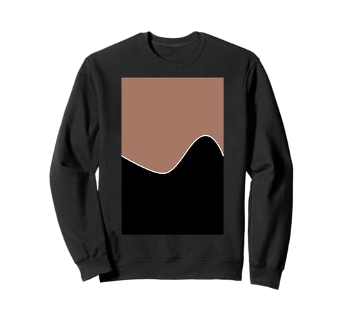 カラーオブザイヤー2025 モカムース 黒波模様 トレーナー