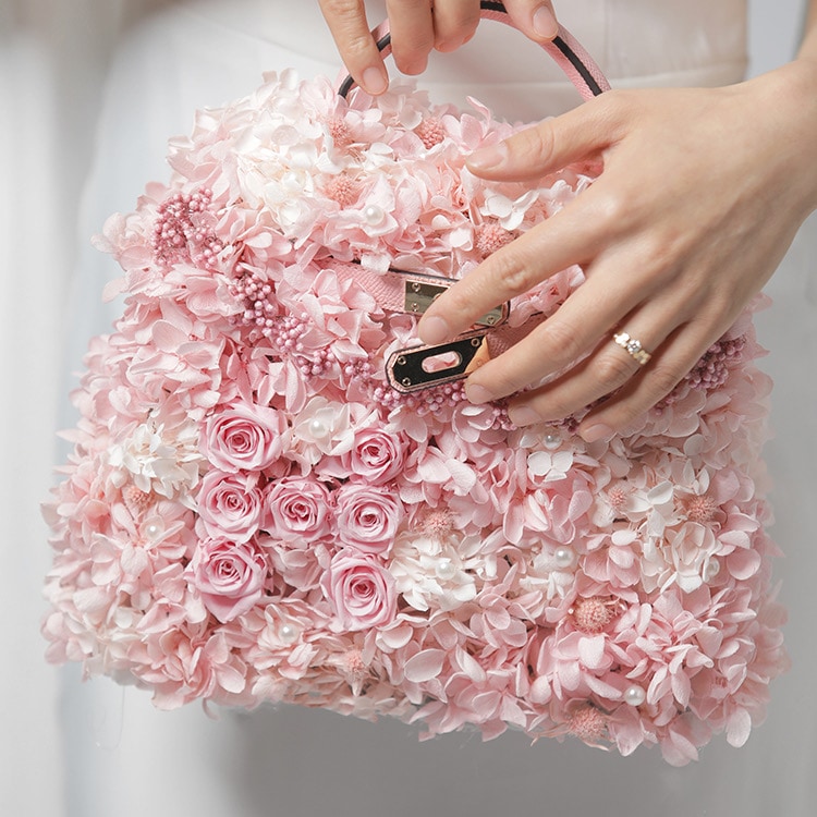 永生花バッグスウィートピンク