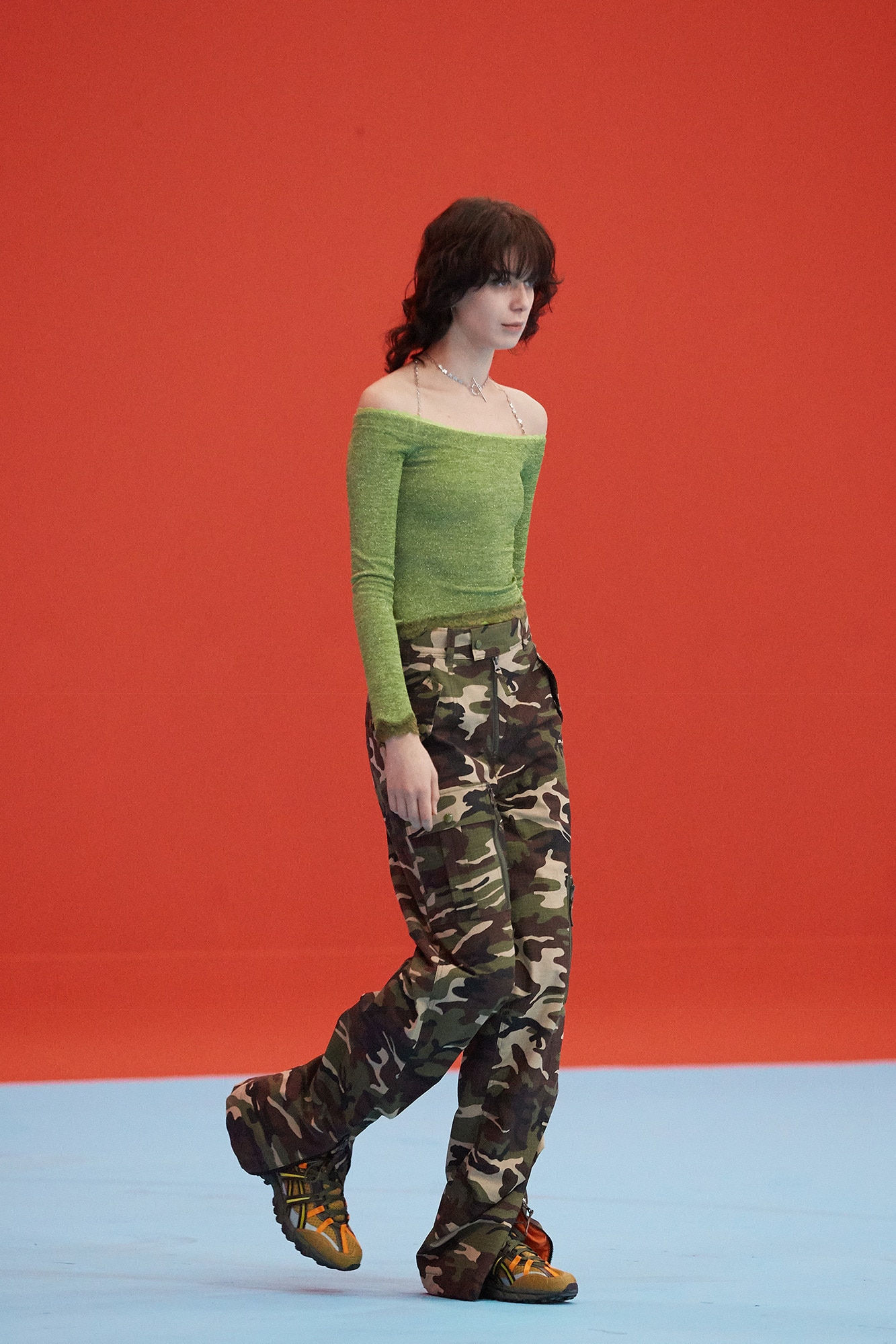 【ANDERSSON BELL】 BUTTERFLY& LOVE CHAIN LACE : GREEN