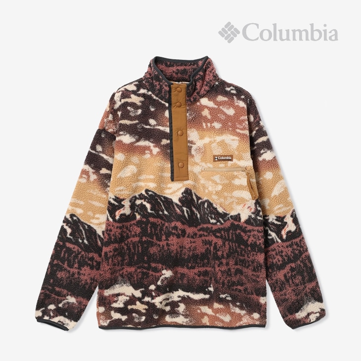 ヘルヴェティア II プリント ハーフ スナップ フリース/キャメルブラウンシスターズ（AM4498）