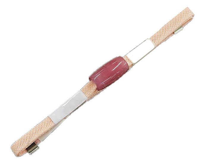 帯締め 正絹 夏物 五嶋紐 琉球ガラス 三分紐 ハーブ染 ごとうひも 箱入り 新品 和装小物 n5004