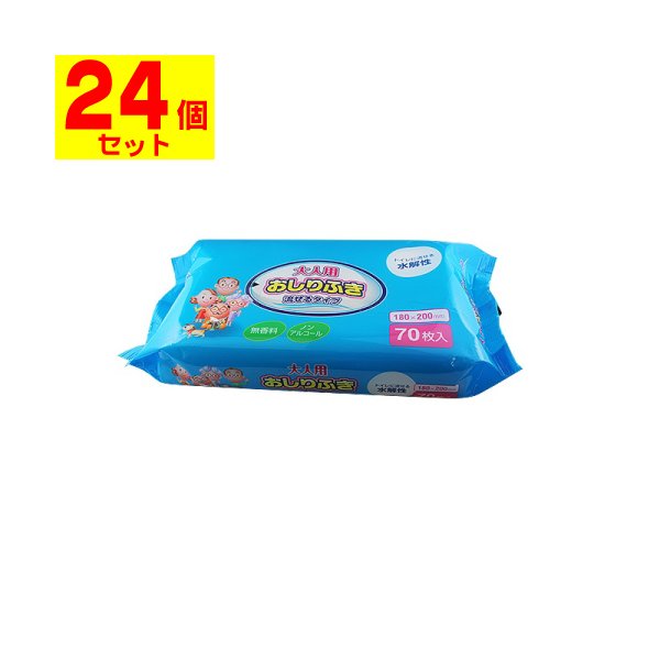 大人用 流せるおしりふき 70枚入[1ケース(24個入)]