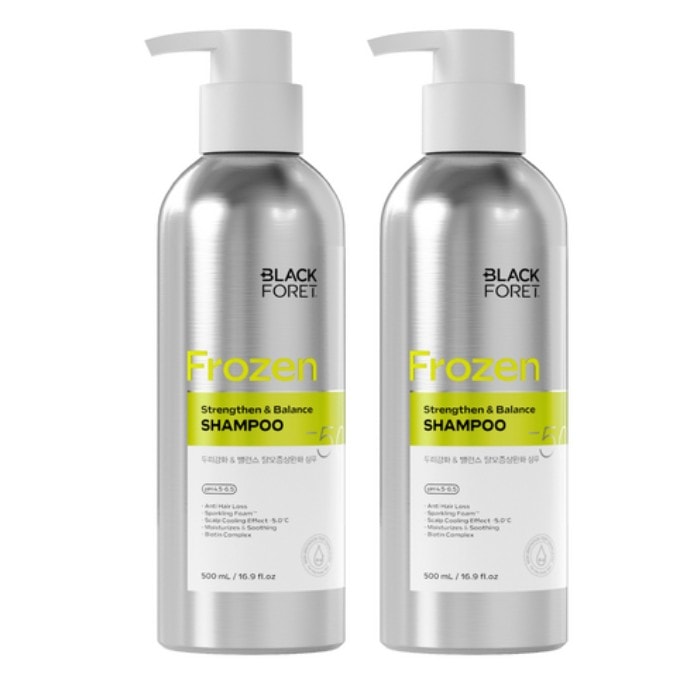 BLACKFORET 頭皮強化＆バランス 脱毛症状緩和シャンプー 500ml × 2個