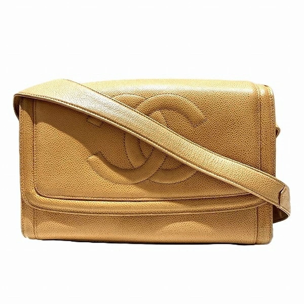 シャネル ココマーク キャビアスキン バッグ ショルダーバッグ レディース【中古】