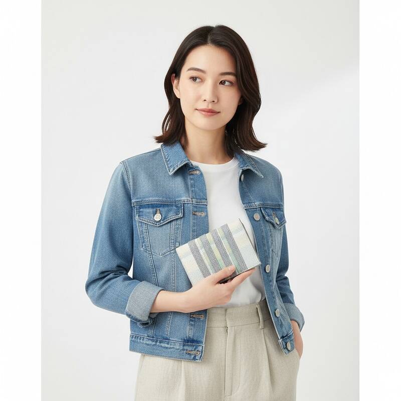 [ラヴェルッソ] 女性用アップリケマドラスチェックカードケース MAW218A L0041 340