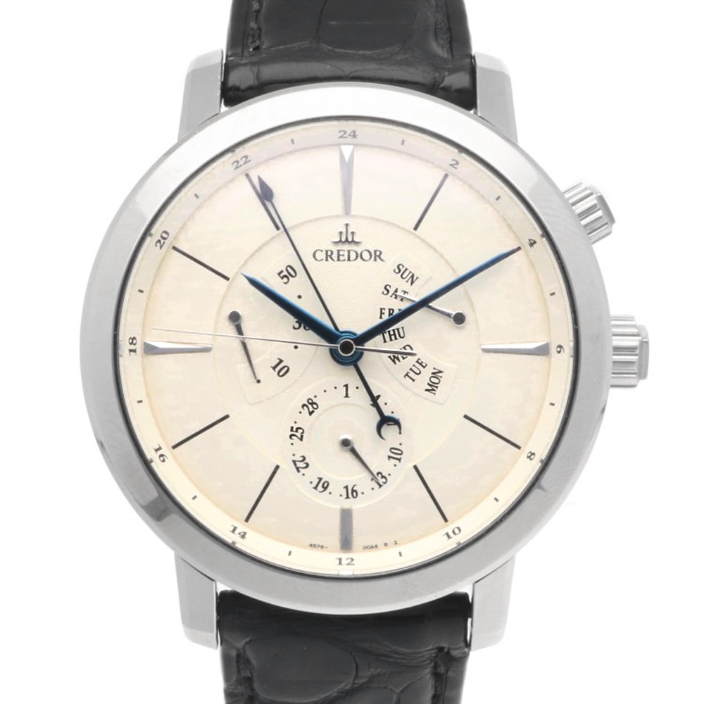 クレドール セイコー 腕時計 ステンレススチール 4S76-00A0 自動巻き 1年保証 CREDOR SEIKO 中古