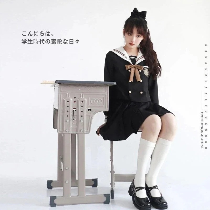 韓国涼しく楽ちんセットアップ2026韓国ファッションJK制服セーラー服大学生風スーツ二点セット