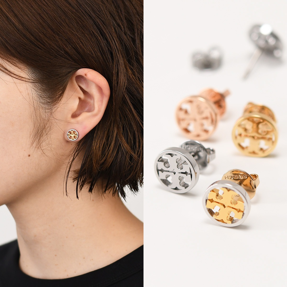 ピアス アクセサリー ミラーピアス 26222 レディース GOLD ゴールド ローズ ゴールド ピンクゴールド シルバー ギフト プレゼント