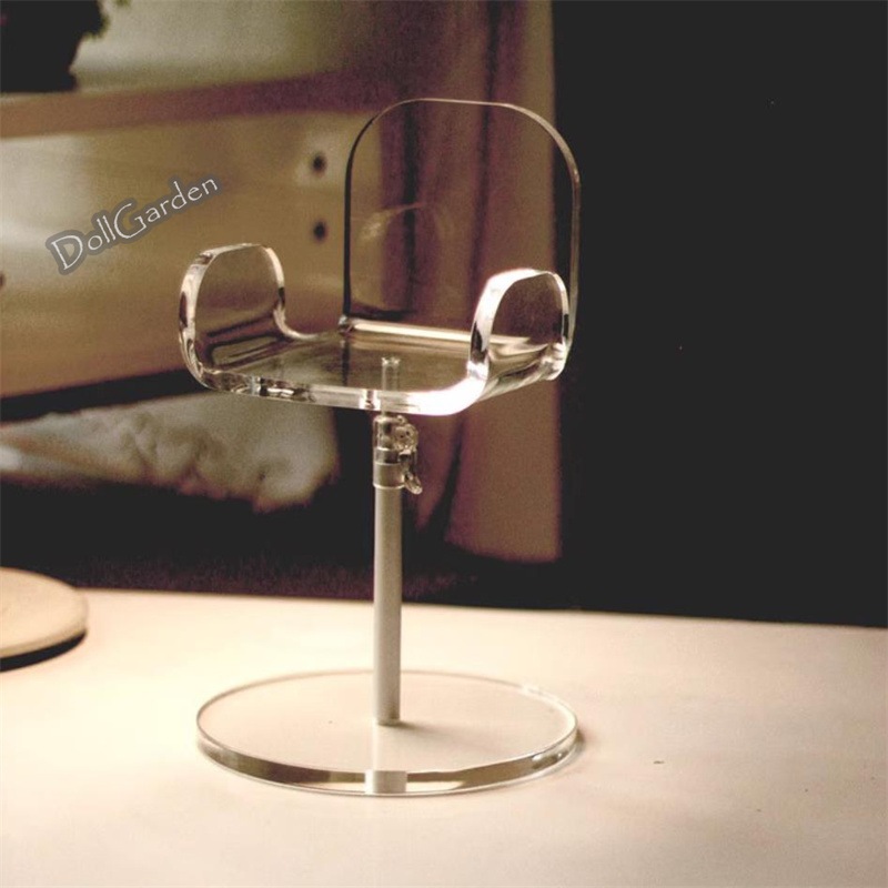 BJD 1/6 1/4 1/3 70cm以上 ドール用スタンド 背もたれ椅子 アクリルスタンド 全透明 YOSD/MSD/SD/70cm/75cm/85cmサイズ球体関節人形用