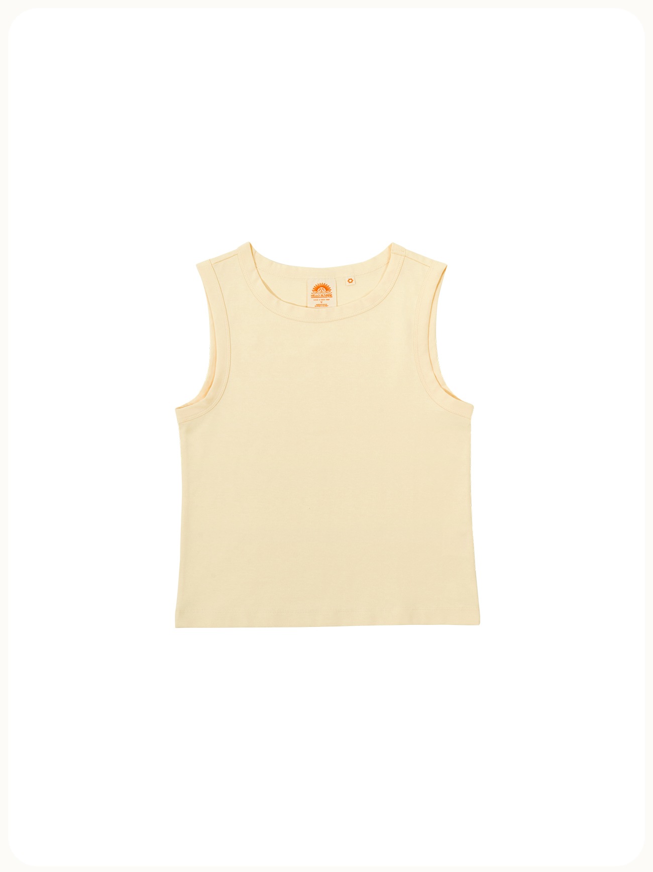 HELLO SUNRISE Basic Sleeveless (W) Butter Yellow