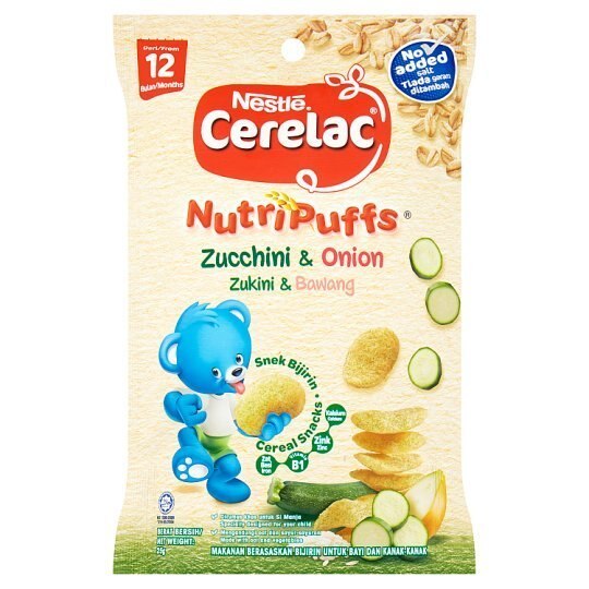 Nestlé Cerelac NutriPuffs Zucchini & Onion Cereal Snacks from 12 Months 25g