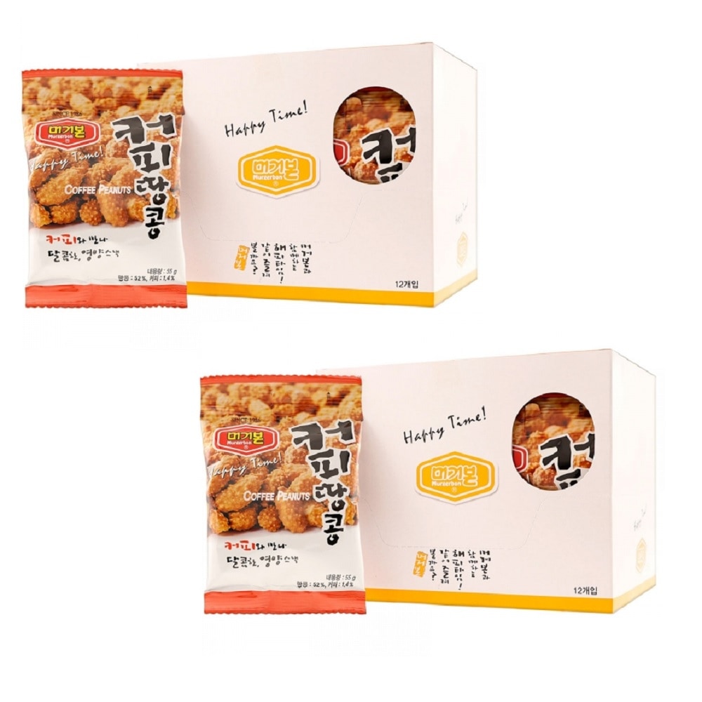 韓国-KMEAL-モゴボンコーヒーピーナッツ55g24袋おやつのおつまみ 5,307円