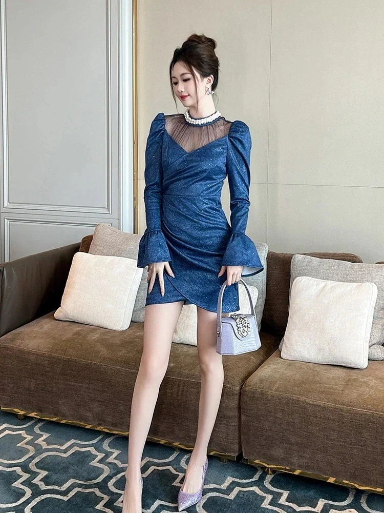 ドレス 演奏会 ウェディング 結婚式 卒業式 キャバ 2026秋新品 披露宴 ショートワンピース 二次会 パーティー シワ 同窓会 大人 タイト