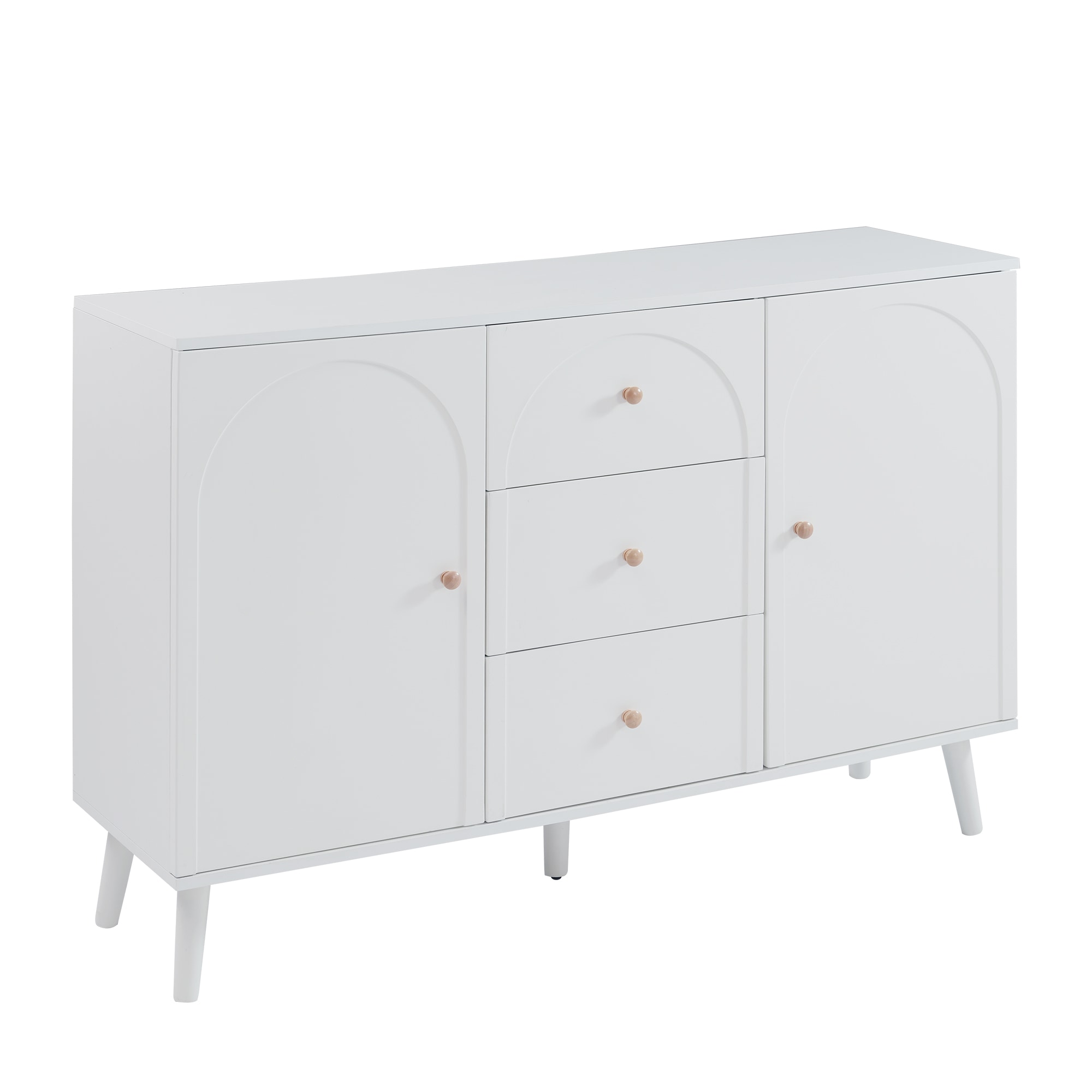 F23キャビネット サイドボード チェスト 収納棚 リビング収納 35cm×118cm コンパクトサイドボード 引き出し リビングボード 洋服 タンス 収納 箪笥 おしゃれ キャビネット リビング 収 13,966円