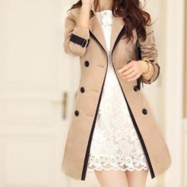 【送料無料】レディース レディース トレンチコート アウター ゆるシルエット 大人可愛い