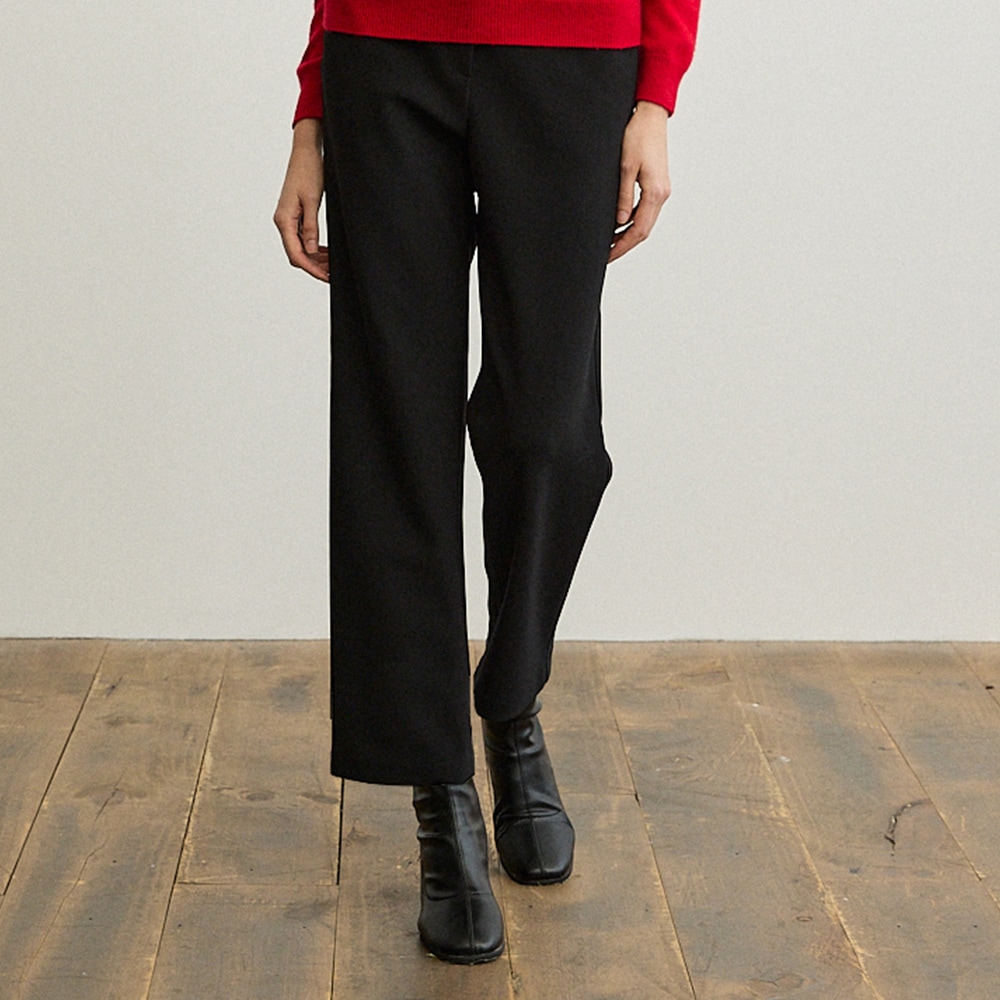 スリムストレート裏起毛パンツ