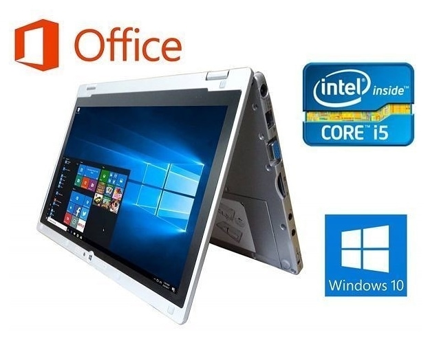 サポート付きPanasonic CF-AX2 Windows10 Let s note Office 2019 メモリー:8GB SSD:1TB Webカメラ