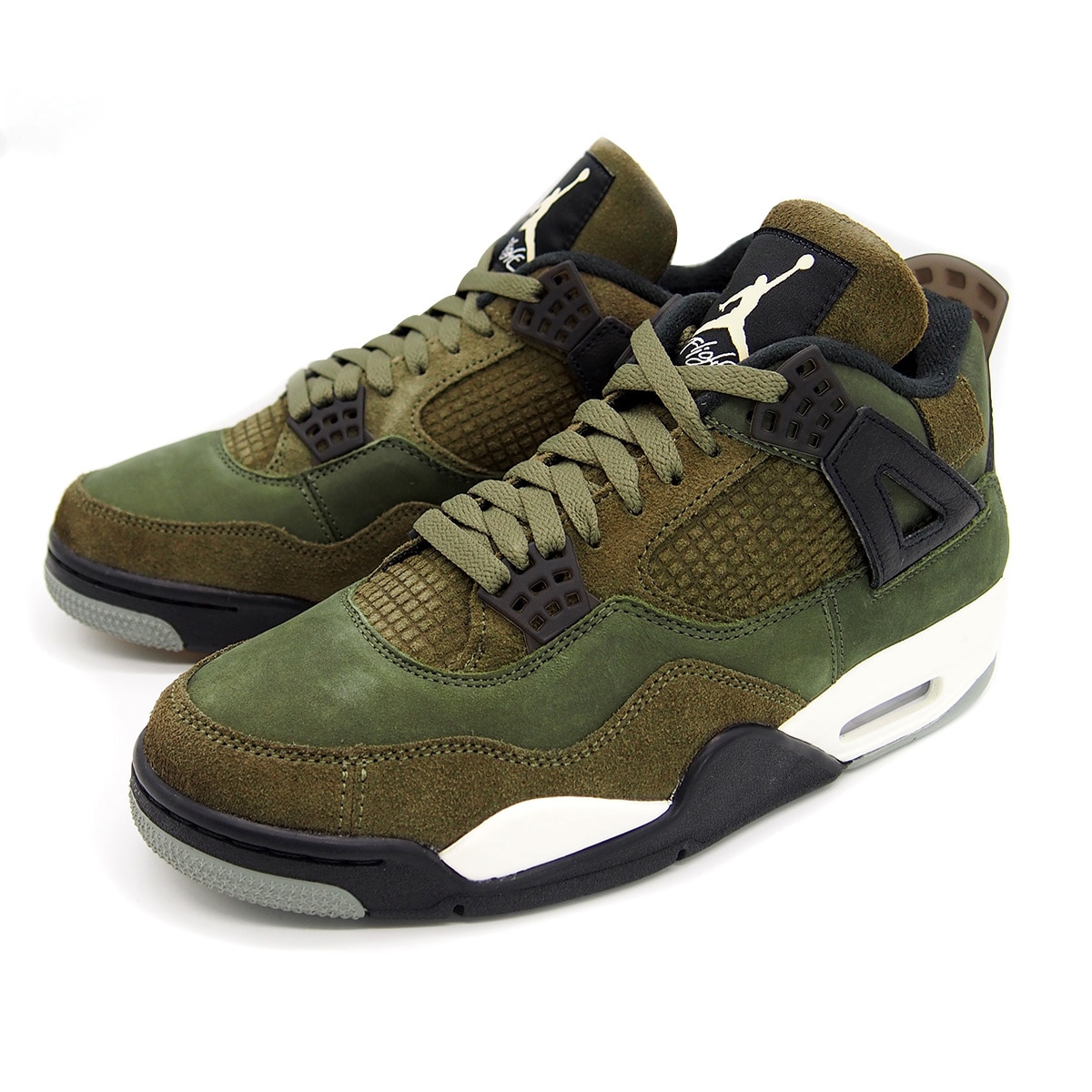 AIR JORDAN 4 RETRO SE CRAFT MEDIUM OLIVE/PALE VANILLA メンズ スニーカー
