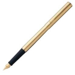 シェーファー 万年筆 F 細字 アジオ AGIO459PN-F ブラッシュトゴールド 両用式 正規輸入品