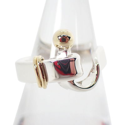 TIFFANY/ティファニー 925/750 フック＆アイ コンビ リング /7.5号