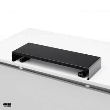 サンワサプライ 電源タップ+USBポート付き机上ラック W600xD200mm ブラック MR-LC202BKN