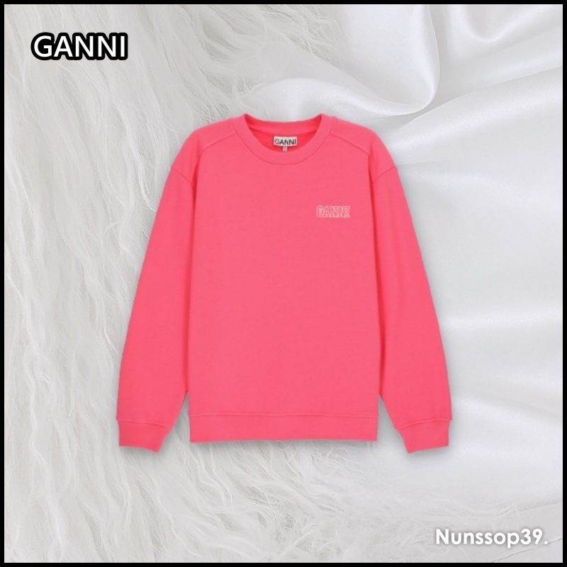 GANNI T3379 393 Drop Shoulder Sweatshirt