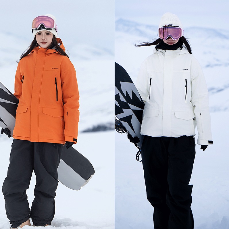 スノーボードウェア 2025-2026NEW 3COLOR 上下セット メンズ レディース スキーウェア スキーパンツ ダウンジャケット