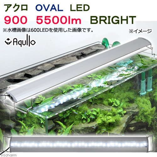 アクロ　ＯＶＡＬ　ＬＥＤ　９００　５５００ｌｍ　ＢＲＩＧＨＴ　水槽　照明　熱帯魚　アクアリウム　ライト　ＣＲＣ10―15―10―50―10
