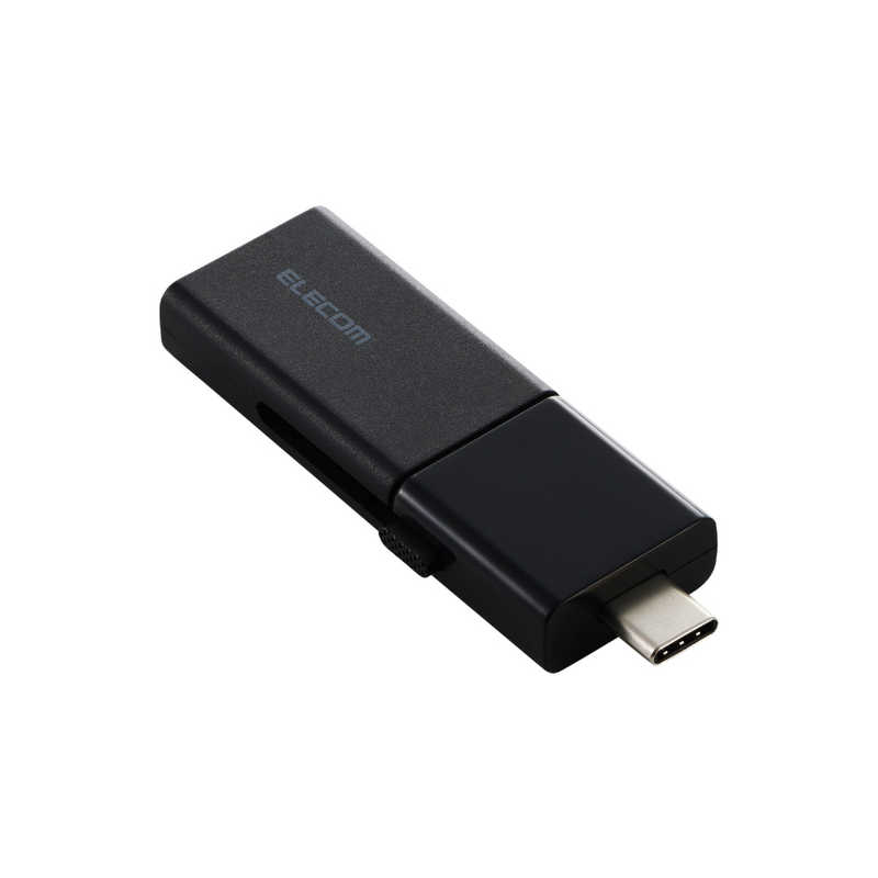 USBメモリ 256GB USB3.2 Gen1 USB Type-C / USB-A 両対応 スライド式 高速データ転送 セキュリティソフト使用可 ブラック　MF-WSAU3256GBK
