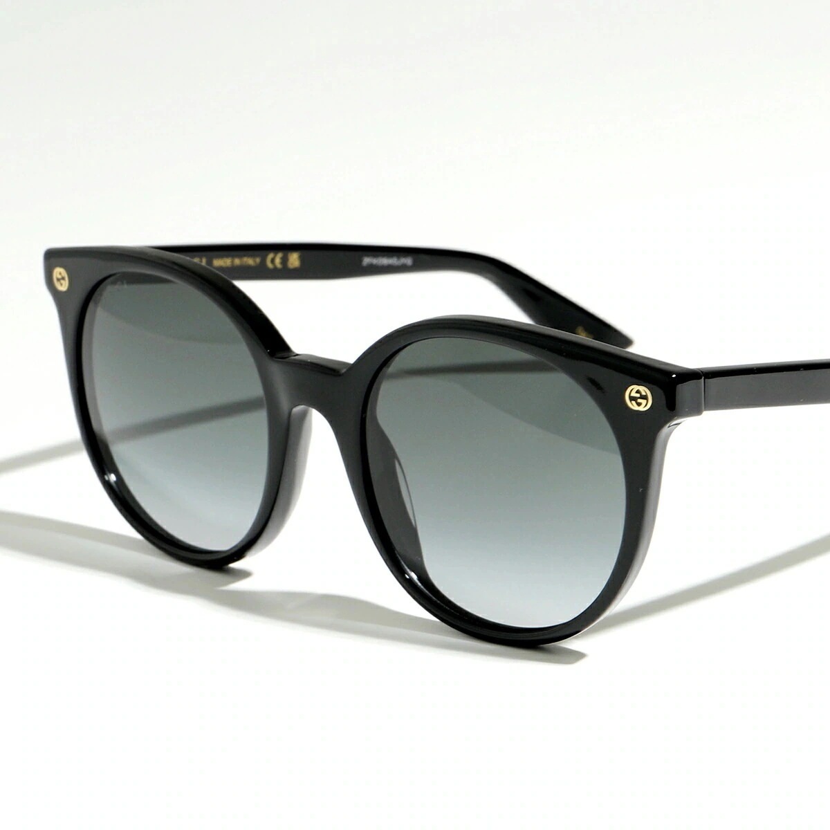 GUCCI グッチ サングラス GG0091S レディース オーバル型 メガネ 眼鏡 GGロゴ アイウェア 001/Black-Black-Grey