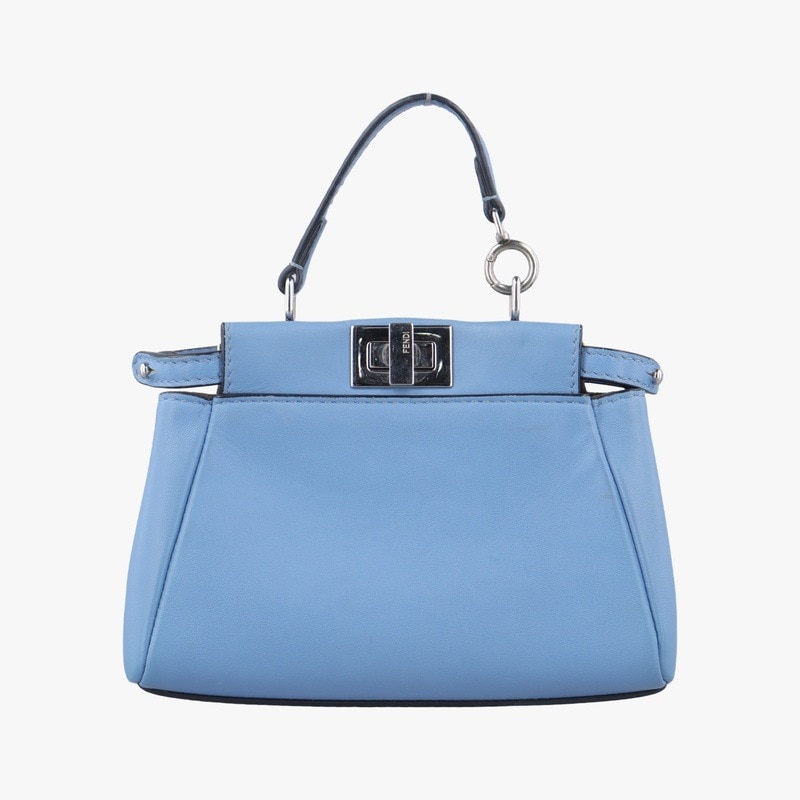 マイクロピーカブー ブルー レザー 8M0355 8M0355-K47-158-8241中古