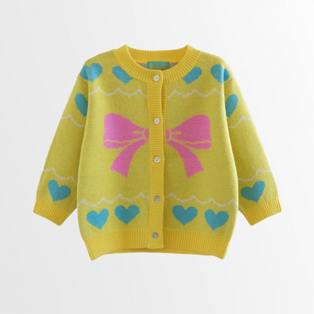 アイラブジェイ M.ハートとリボンのニットカーディガン MXSOU02