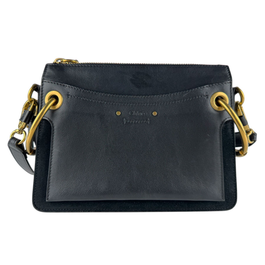 クロエ Chloe ショルダーバッグ ロイ レザー ブラック レディース z9390
