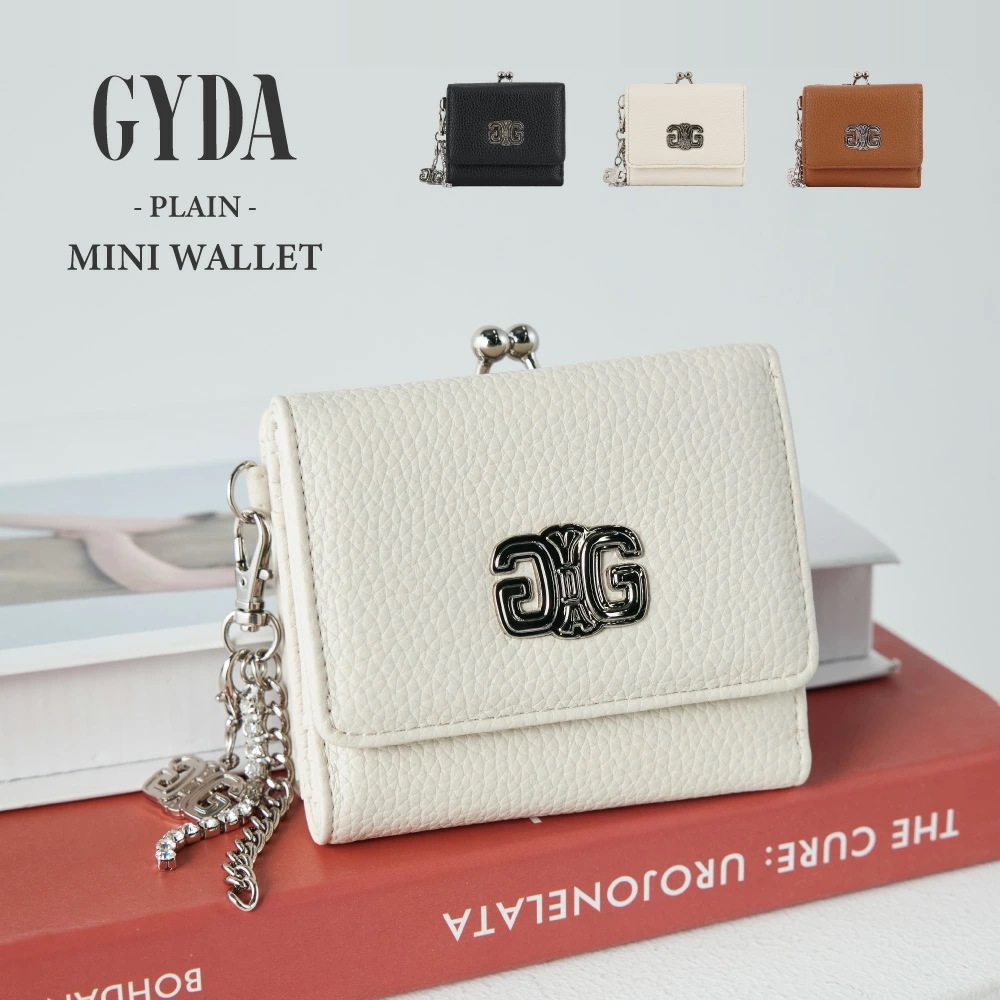 PLAIN がま口 三つ折り財布 レディース ブランド GY-W342 口金ミニ財布 シンプル おしゃれ