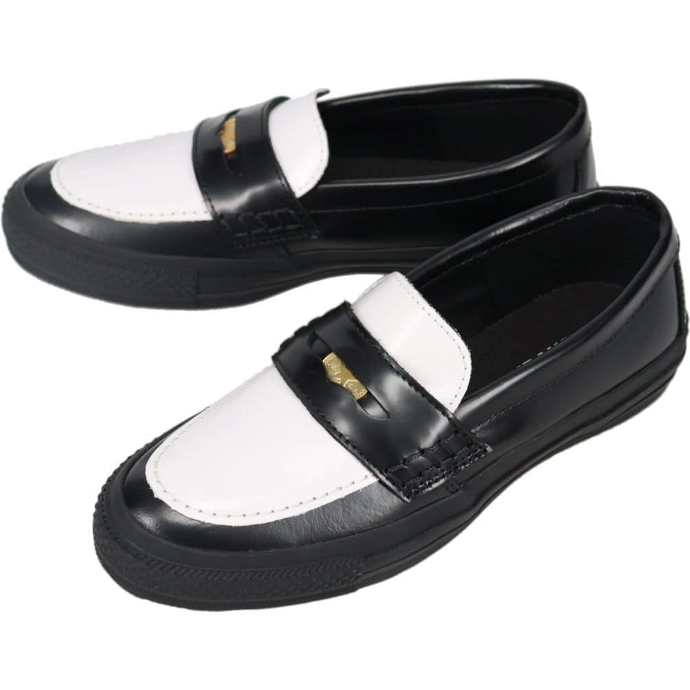 オールスター コインローファー ブラック/ホワイト