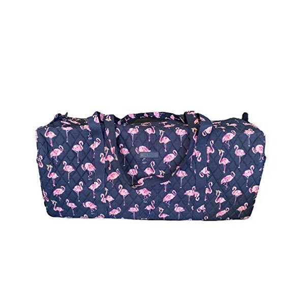 Vera Bradley Large Traveler Duffel - Flamingo Fiesta 並行輸入品